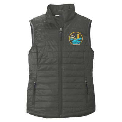 Kenosha County Human Services - Ladies Packable Puffy Vest Thumbnail