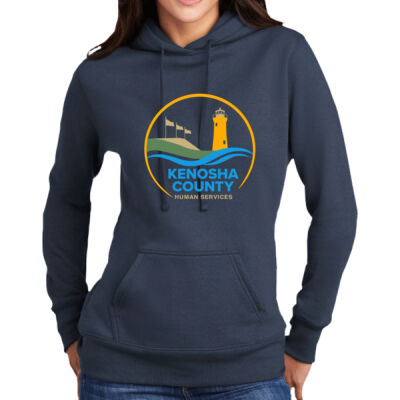 Kenosha County human Services - Ladies Core Fleece Pullover Hooded Sweatshirt - LPC78H Thumbnail