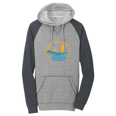 Kenosha County human Services - Young Mens Lightweight Fleece Raglan Hoodie Thumbnail