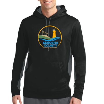 Kenosha County human Services - Sport Wick ® Fleece Colorblock Hooded Pullover Thumbnail