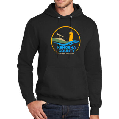 Kenosha County human Services - Tall Core Fleece Pullover Hooded Sweatshirt - PC78HT Thumbnail