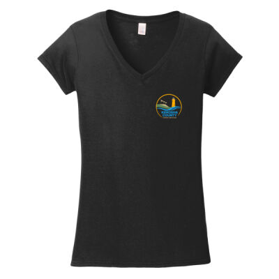 Kenosha County human Services - Softstyle ® Ladies Fit V Neck T Shirt Thumbnail